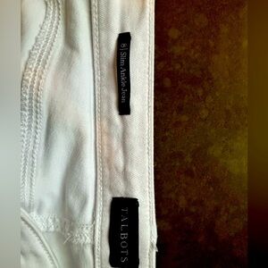 Talbots White Slim Leg Jeans